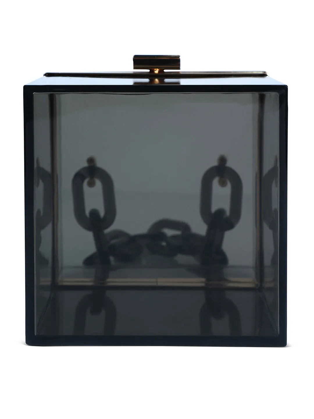 Cuboid Clear Box Clutch Bag