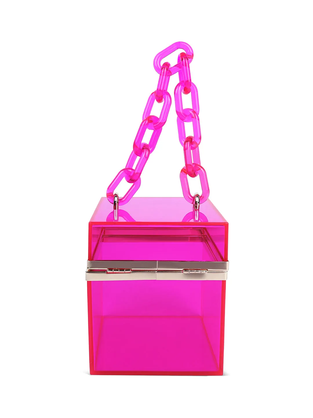 Cuboid Clear Box Clutch Bag