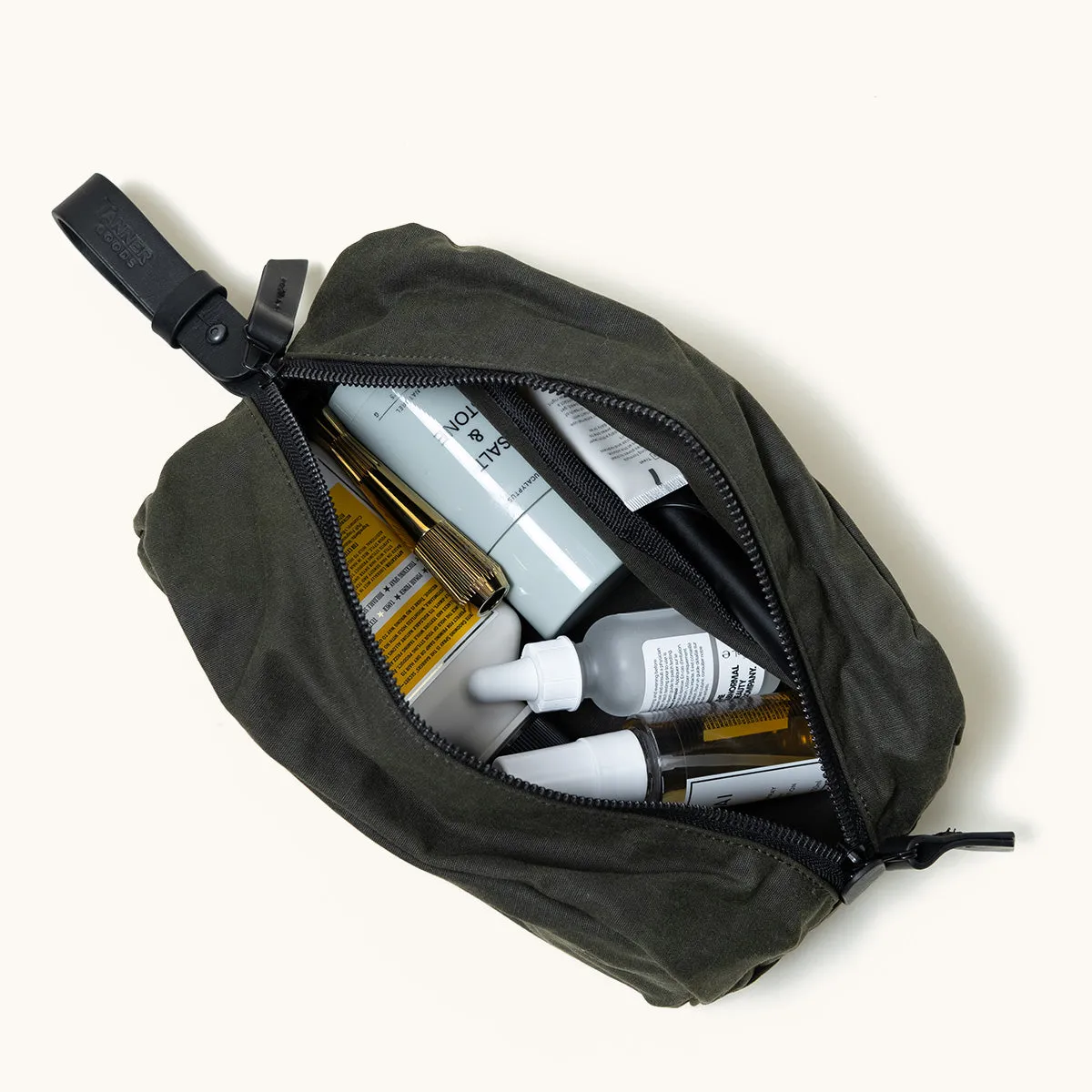 Drifter Dopp Kit - Juniper Green (Waxed Canvas)