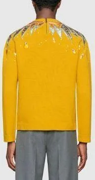 Embroidered Flame Sweater