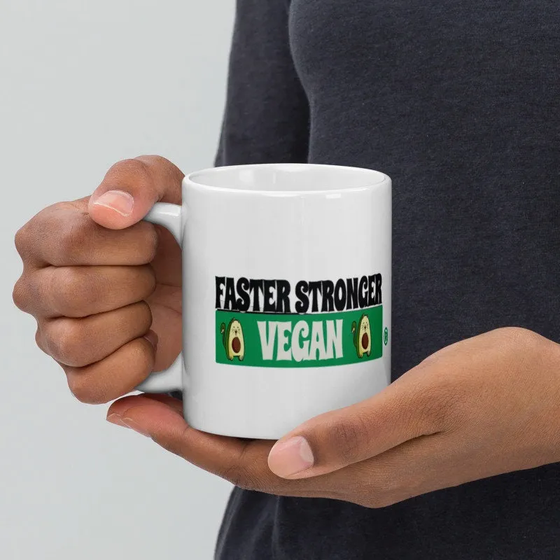 Faster Stronger Vegan mug  ,Veganism Plant Based Diet mug  for vegan lovers, vegan mug , vegan ceramic mug , gifts for vegans