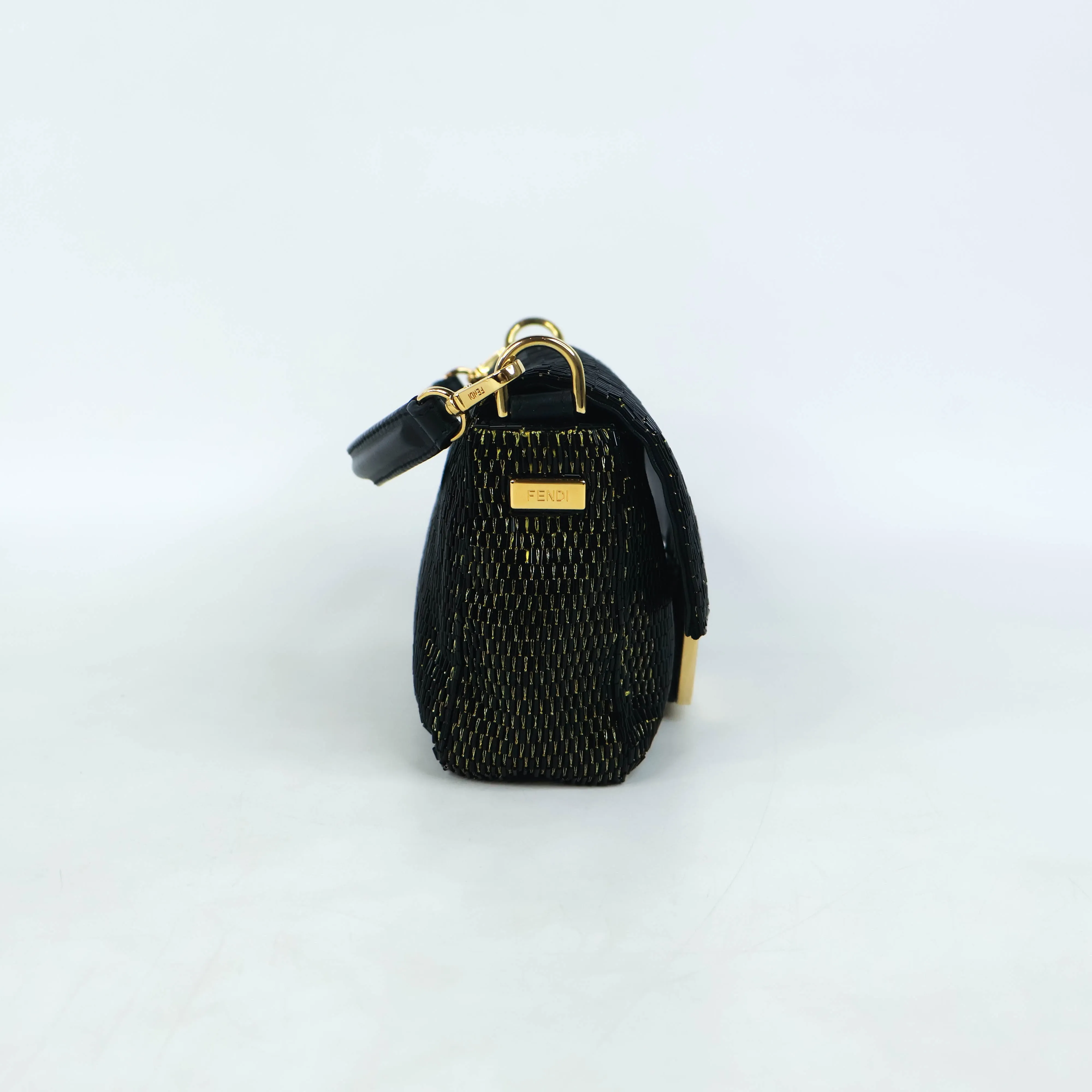 Fendi Baguette Mini Black Gold
