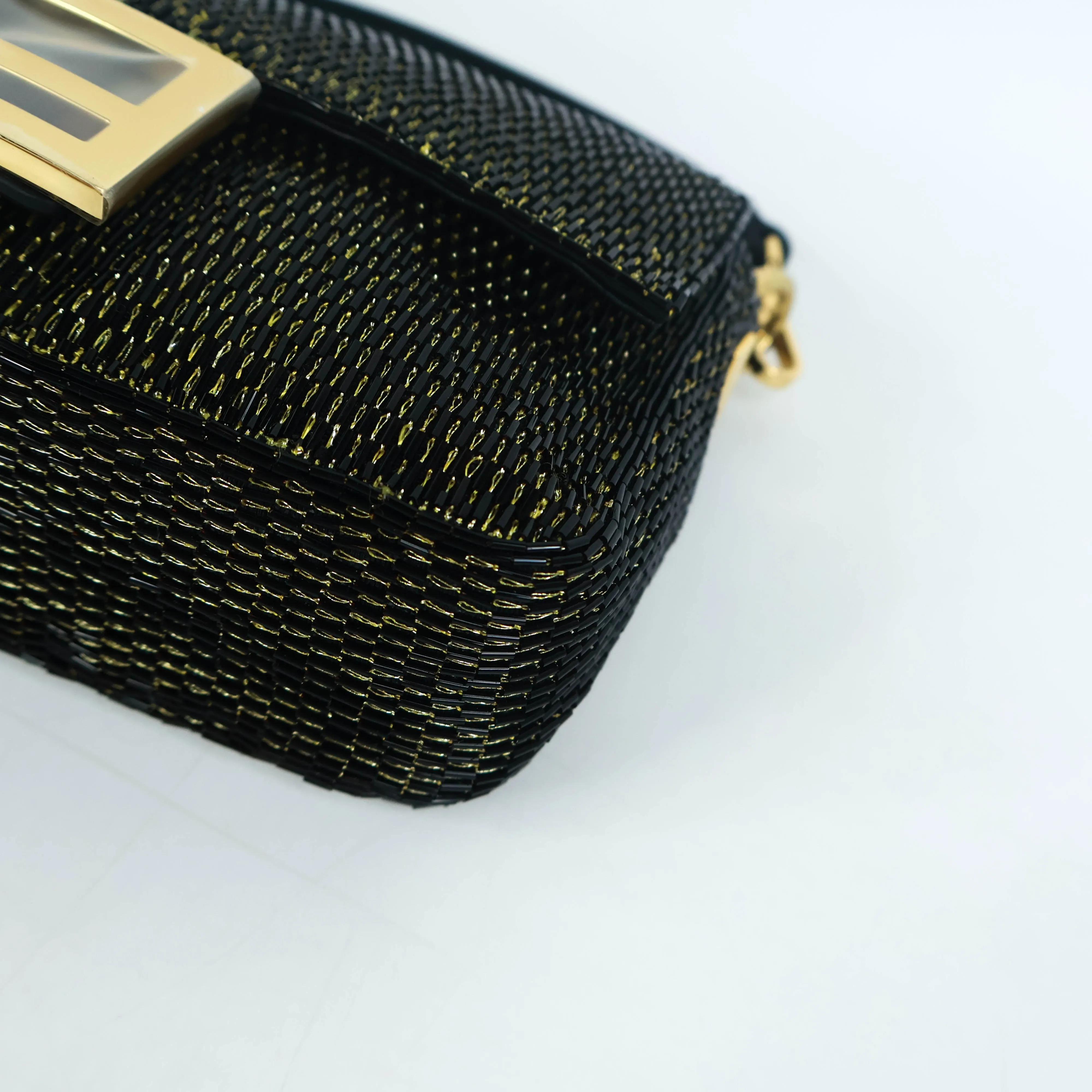 Fendi Baguette Mini Black Gold