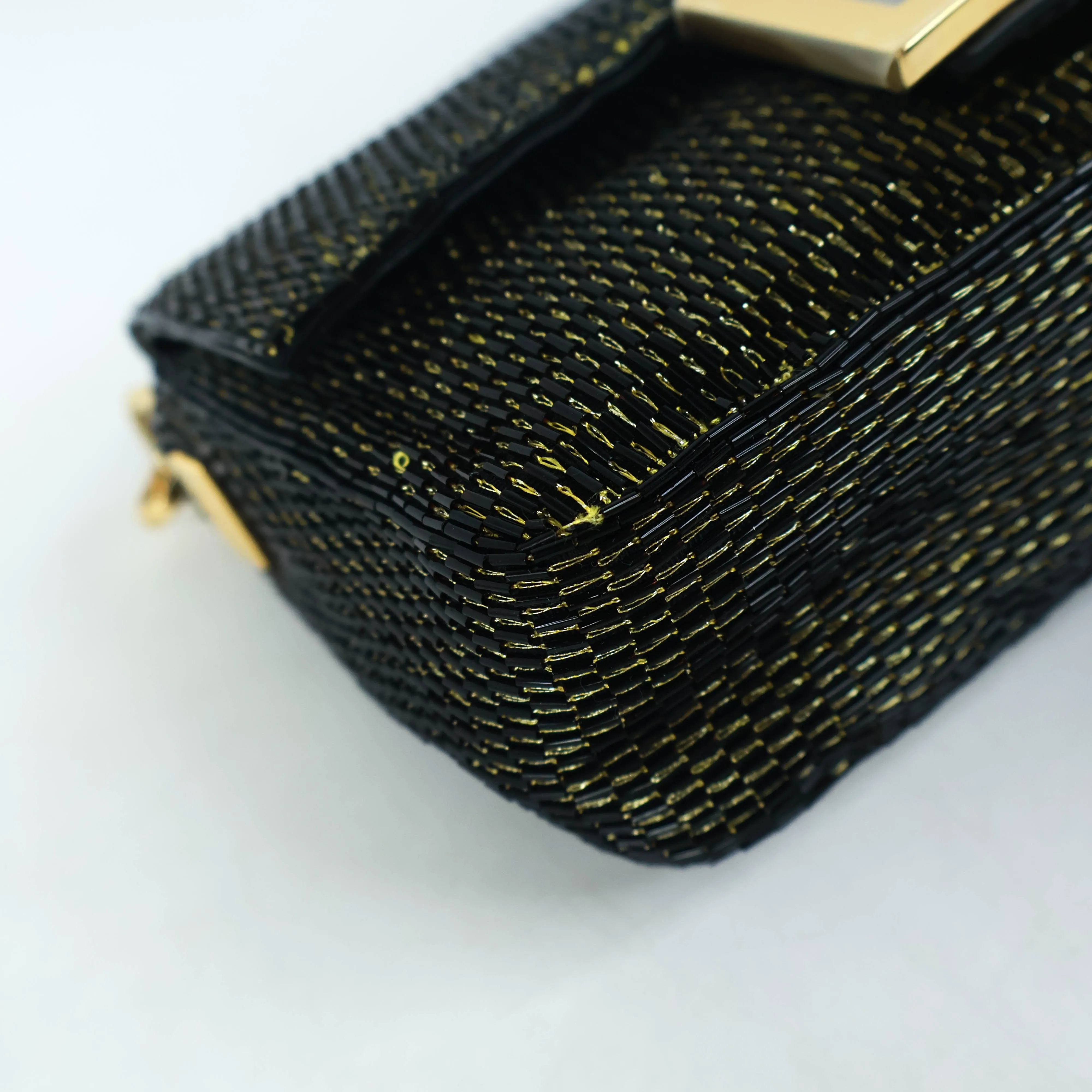 Fendi Baguette Mini Black Gold