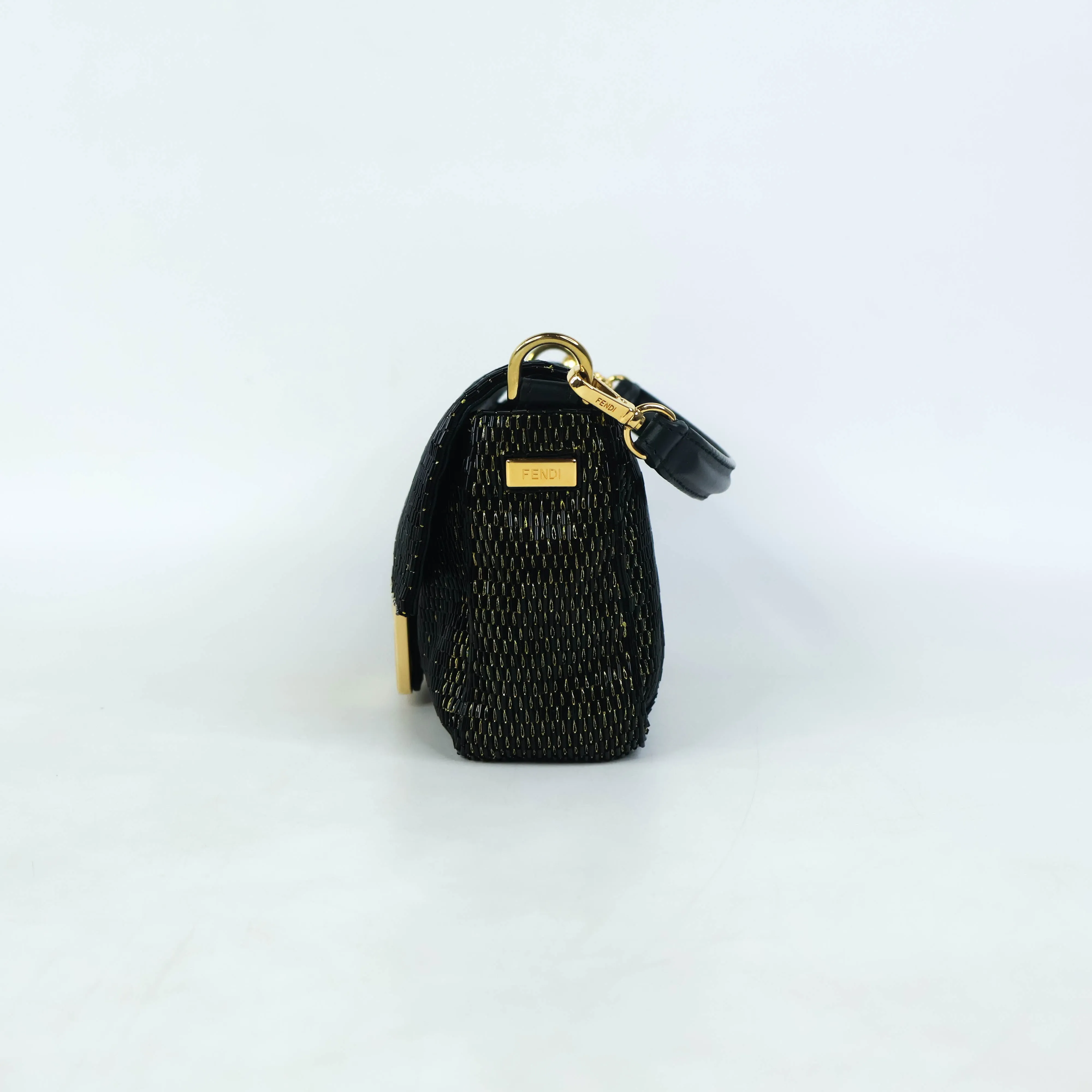Fendi Baguette Mini Black Gold