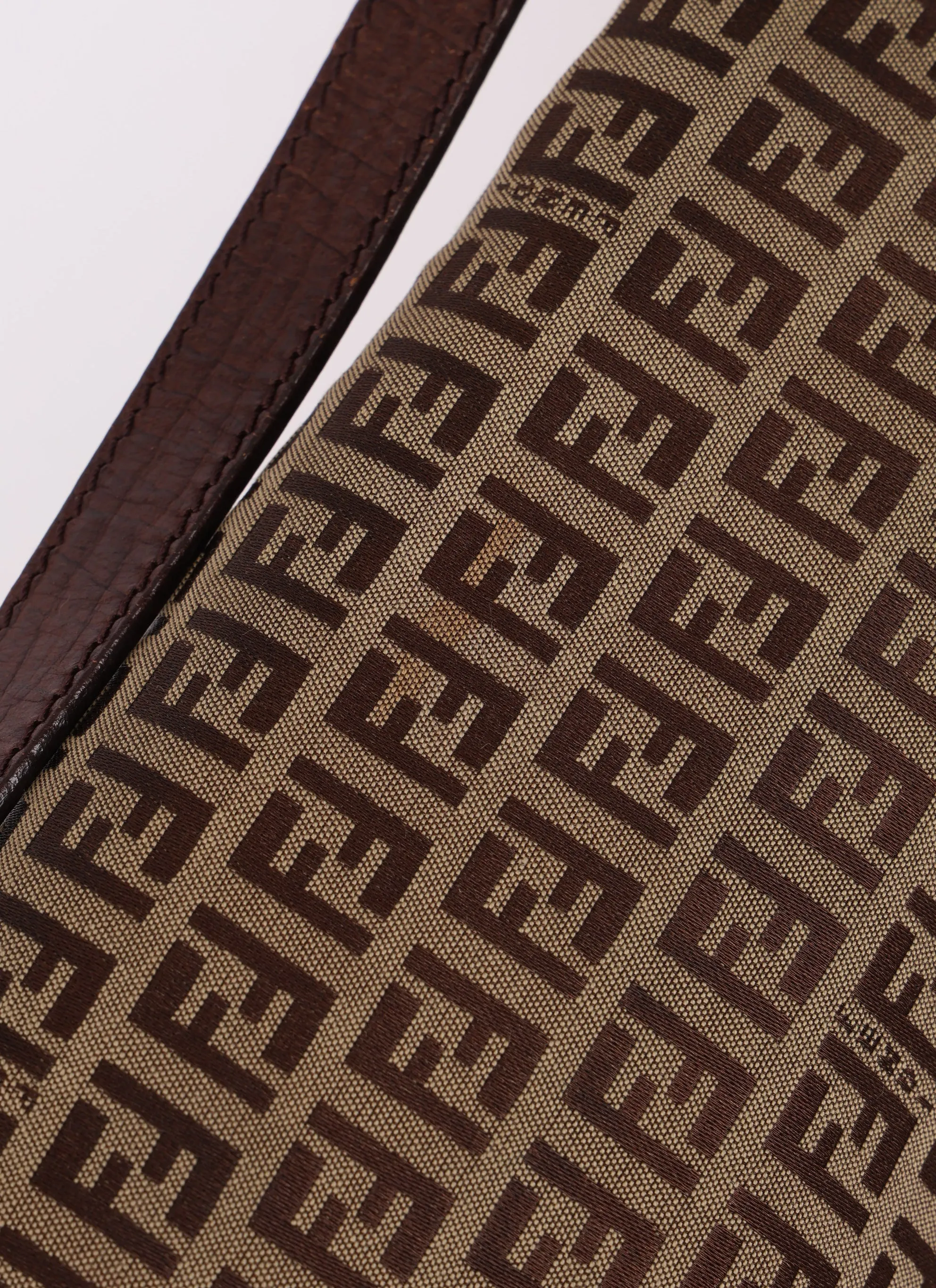 Fendi Zucchino Canvas Mama Baguette GHW
