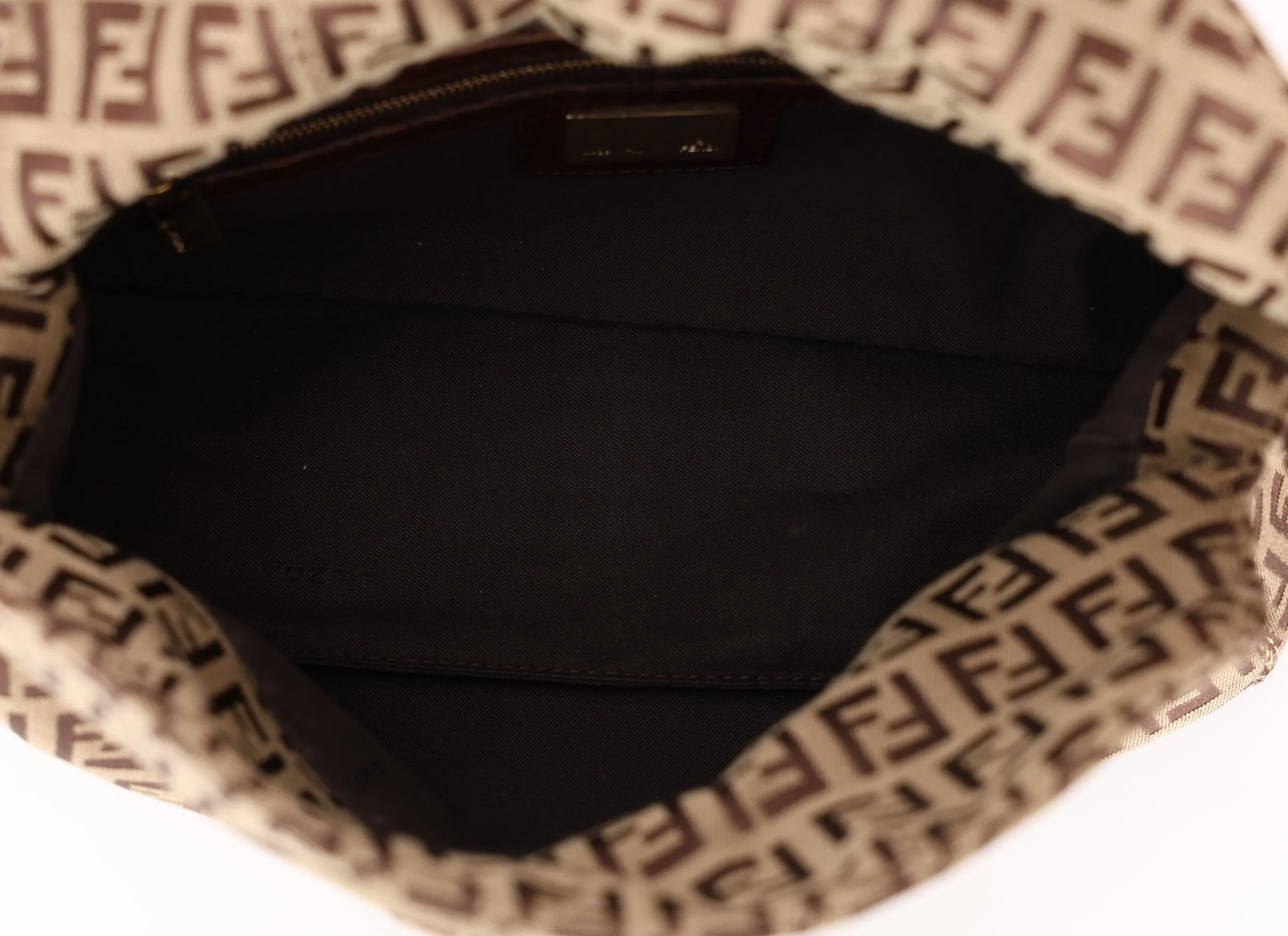 Fendi Zucchino Canvas Mama Baguette GHW