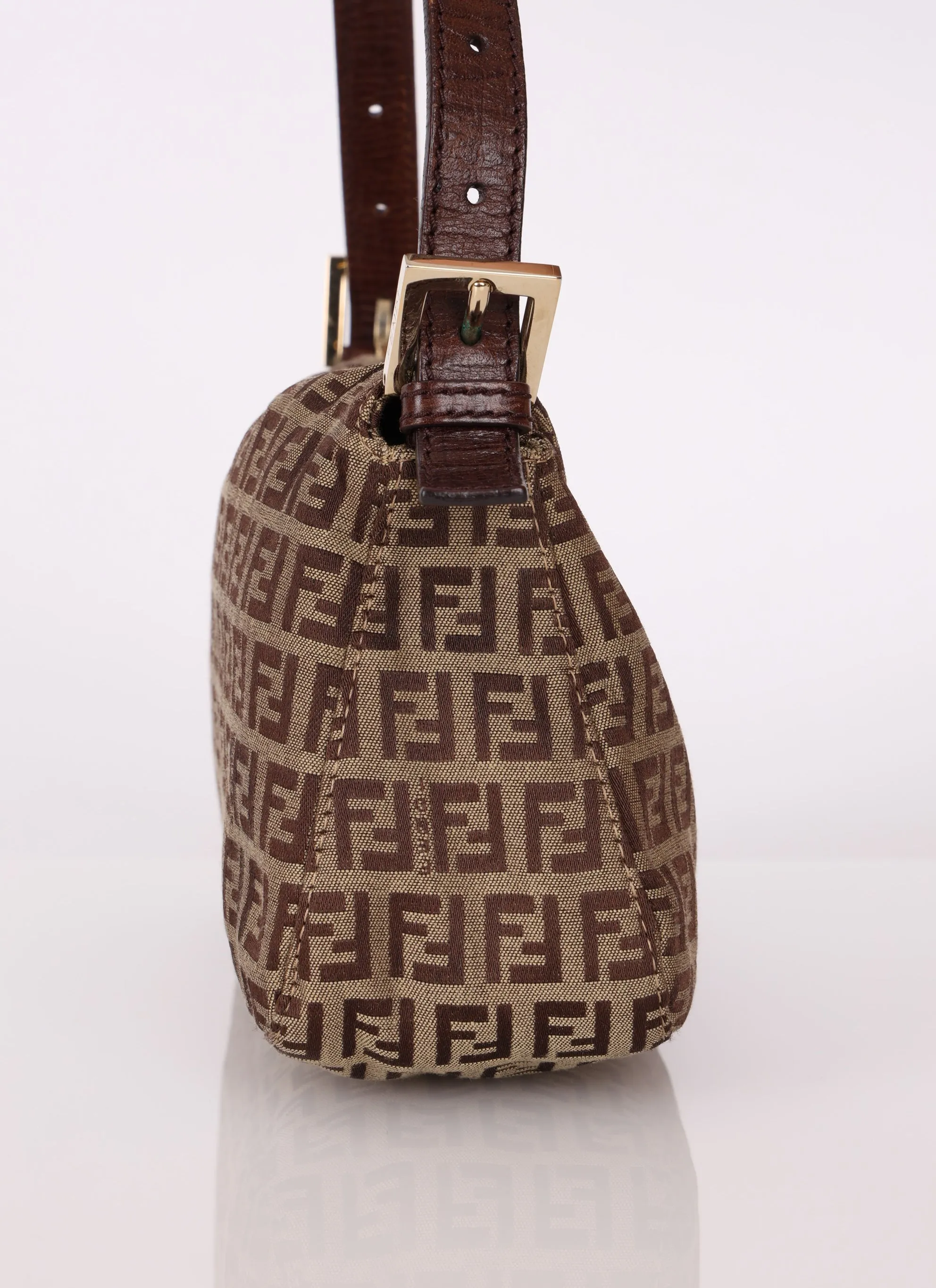 Fendi Zucchino Canvas Mama Baguette GHW