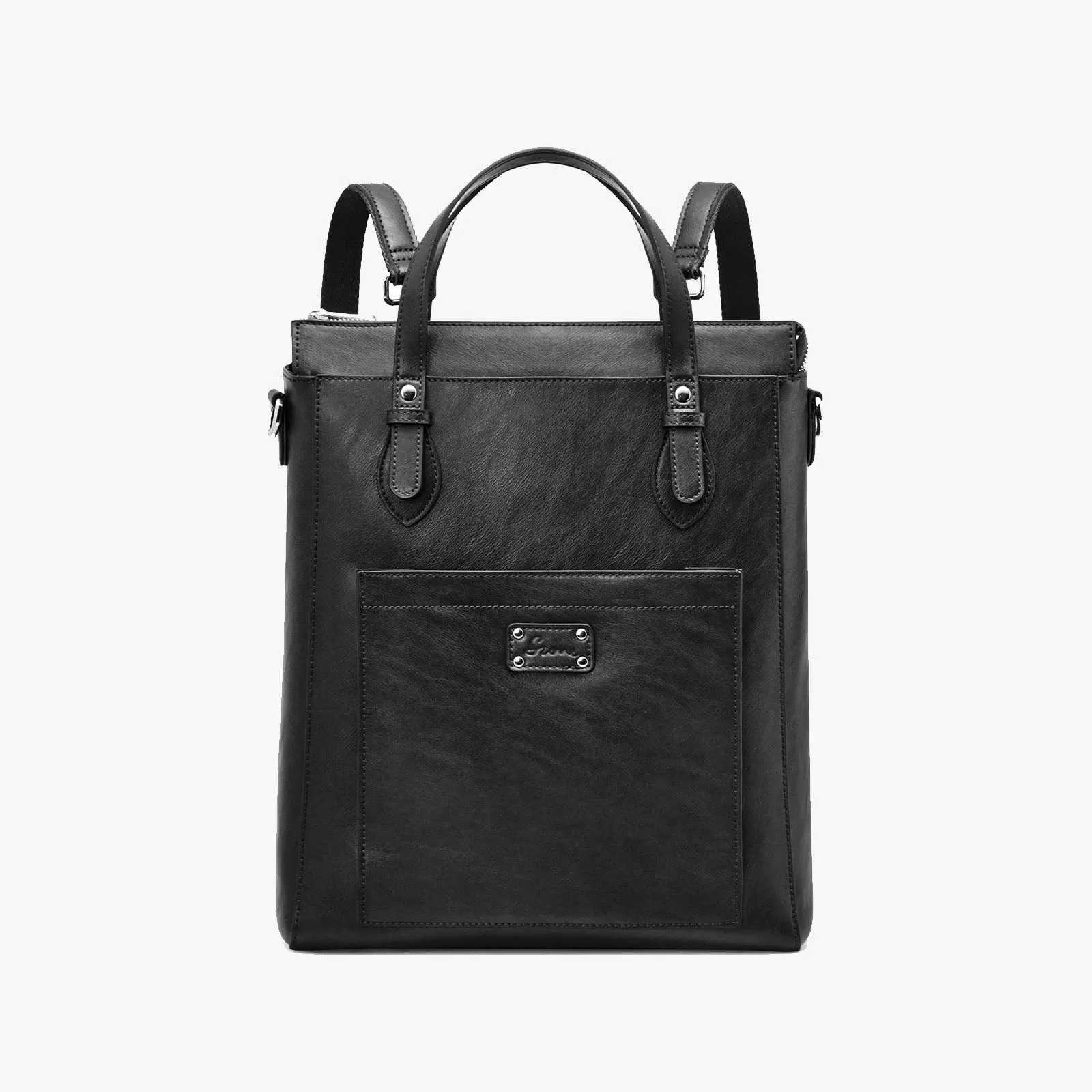 Genuine Leather Convertible Backpack