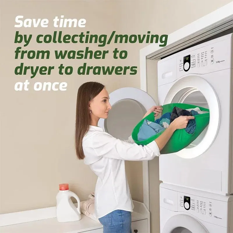 Green Turtle Laundry Clothes Carrier