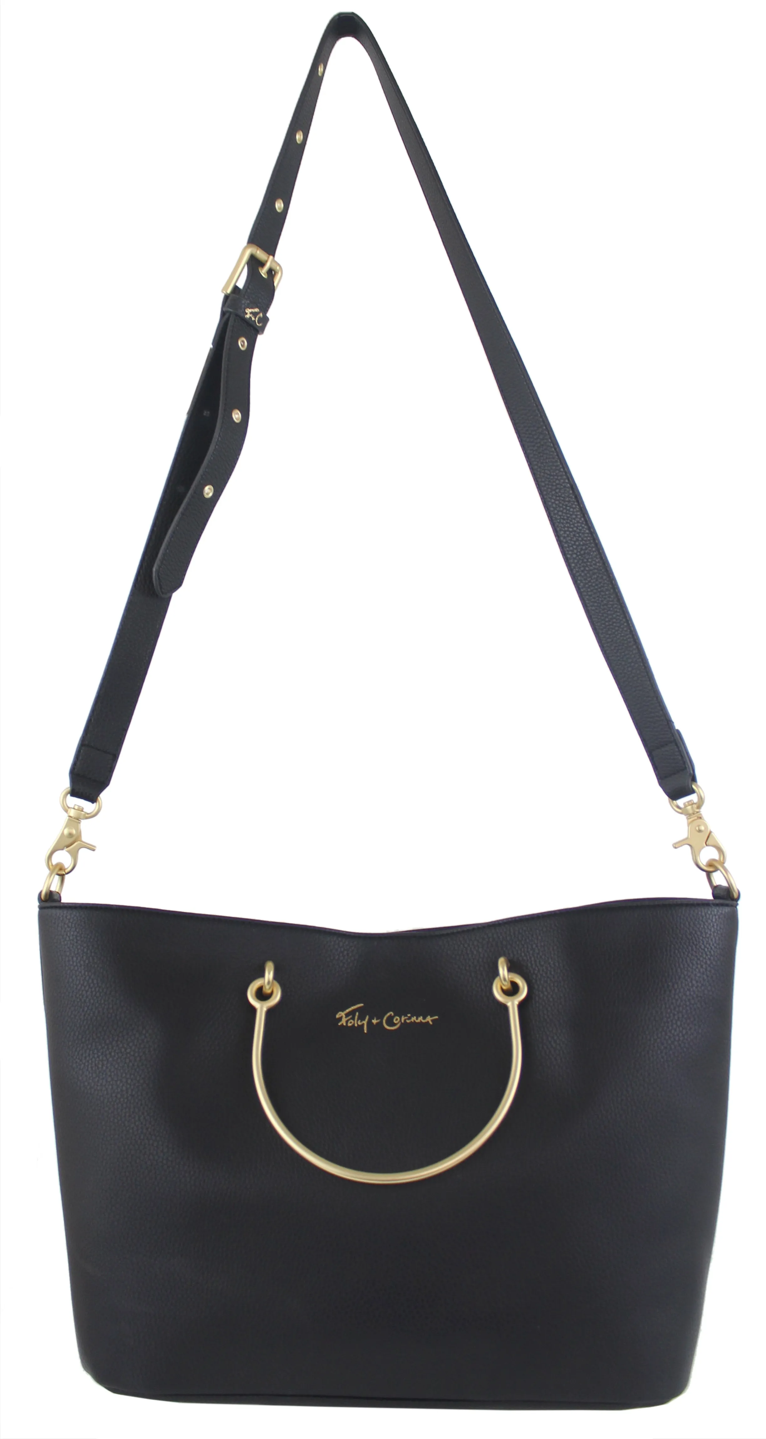 Harper Ring Tote in Black