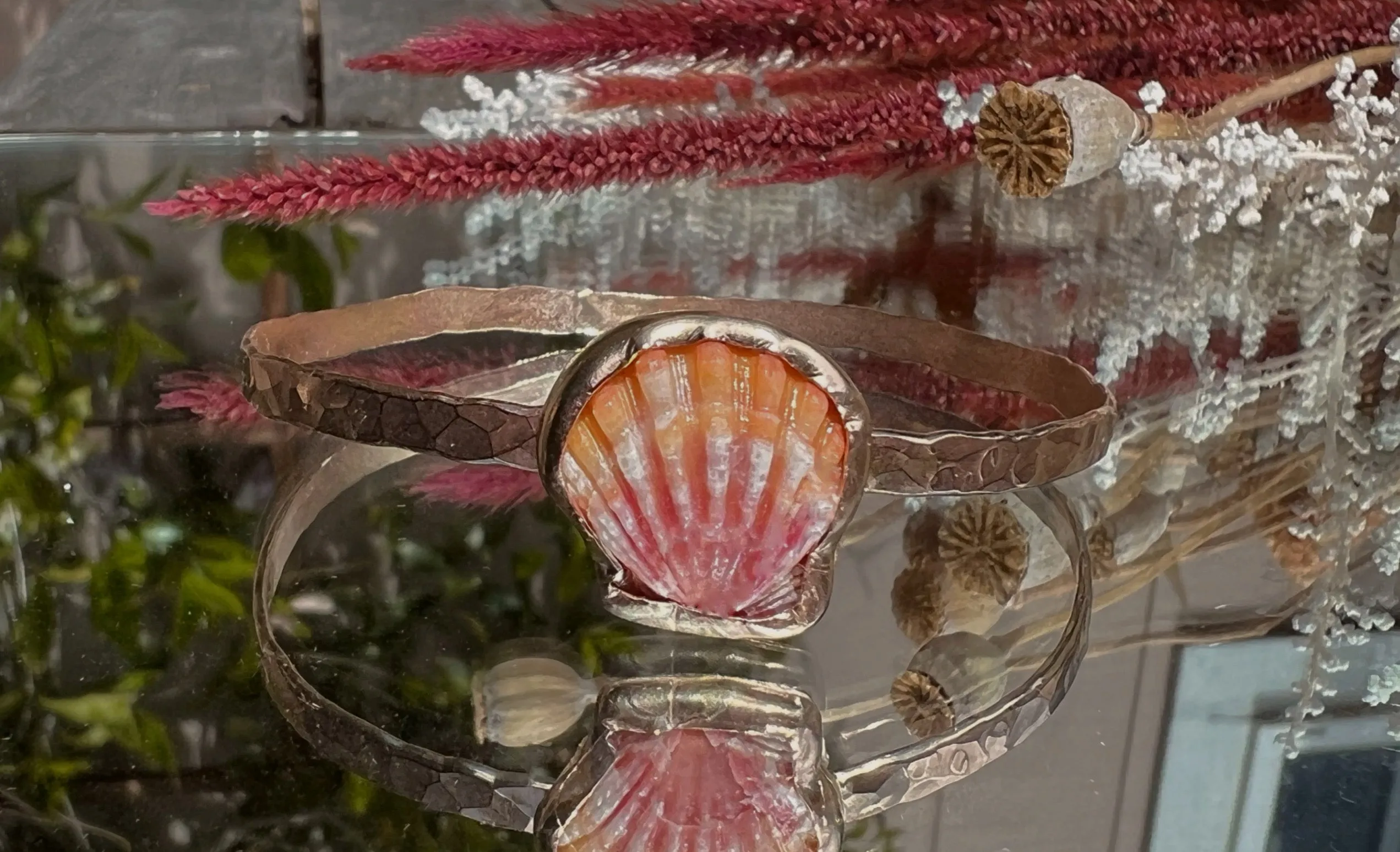 Hawaiian Sunrise Shell Bangle