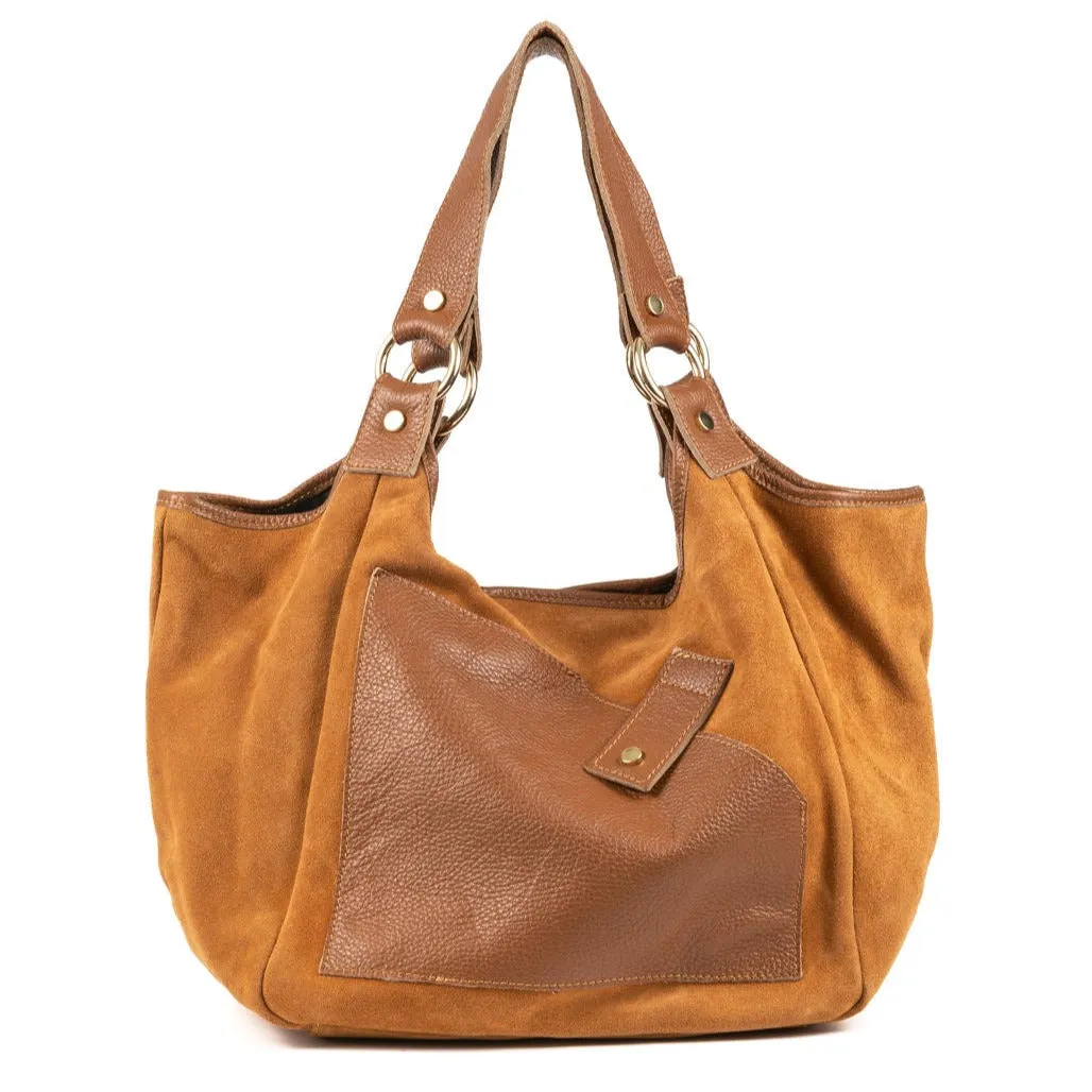 IL GIGLIO Leather/Suede Slouch Bag (4 Colours)