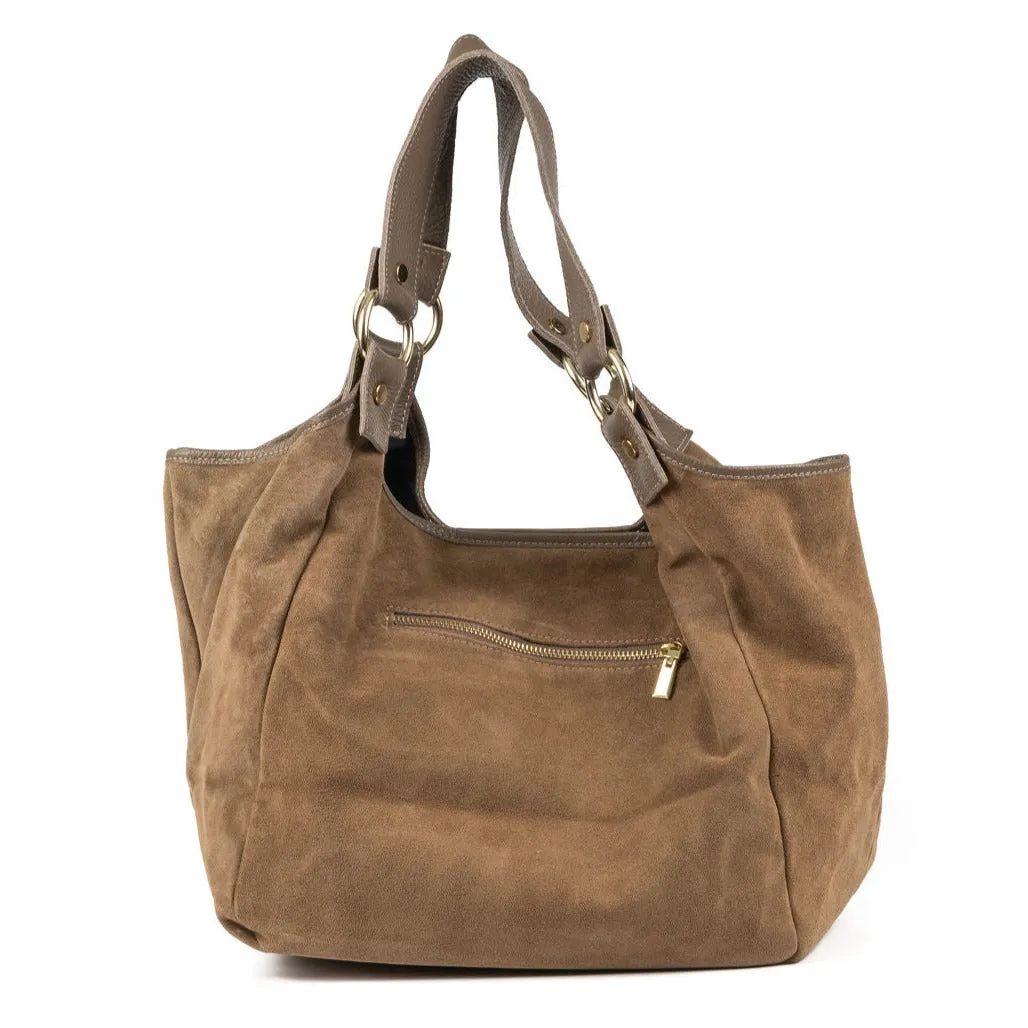 IL GIGLIO Leather/Suede Slouch Bag (4 Colours)
