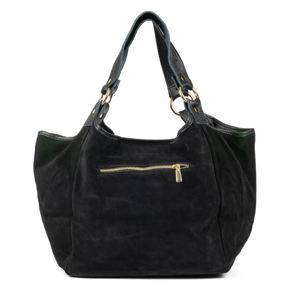 IL GIGLIO Leather/Suede Slouch Bag (4 Colours)