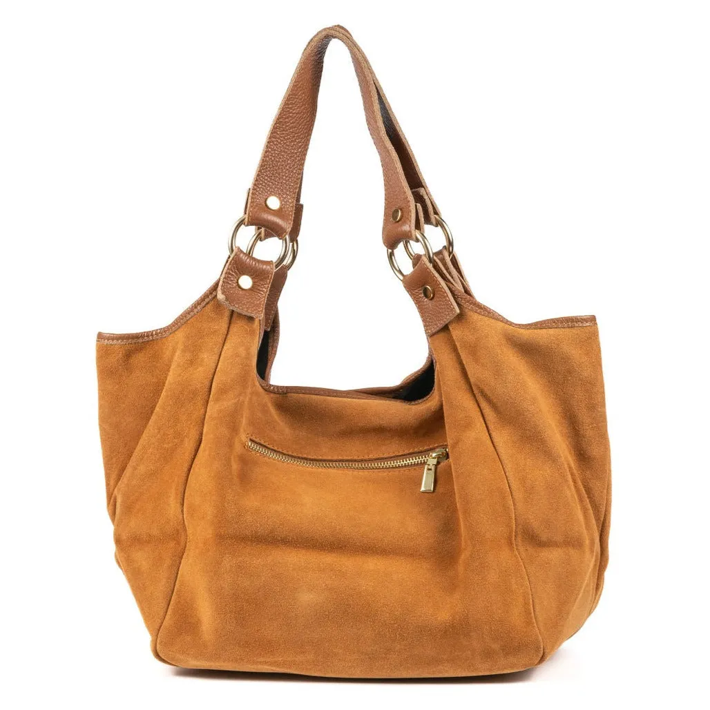 IL GIGLIO Leather/Suede Slouch Bag (4 Colours)