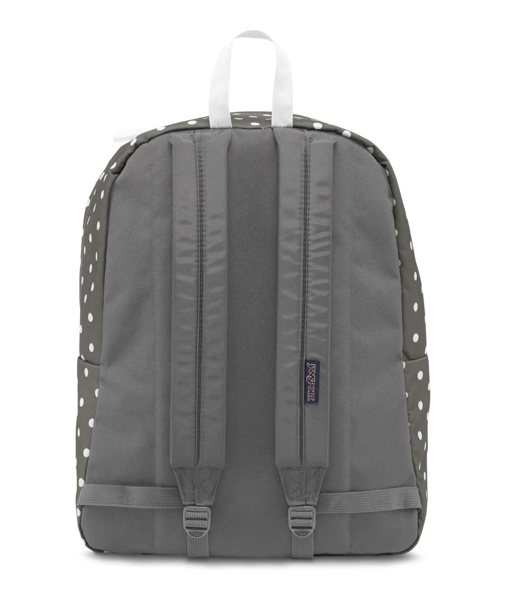 JANSPORT Superbreak Backpack - Shady Grey/White Dots