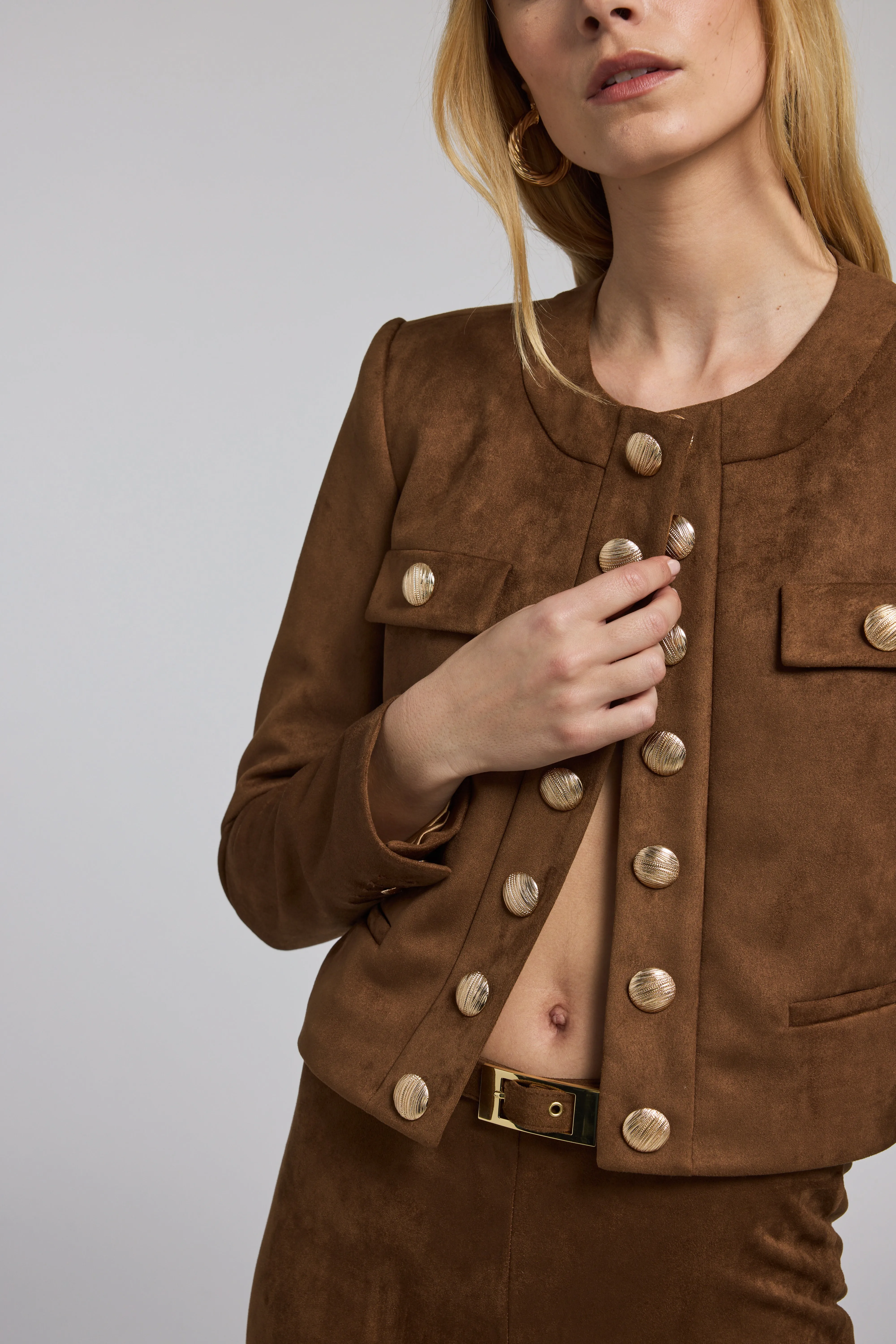 KARSON VEGAN SUEDE JACKET