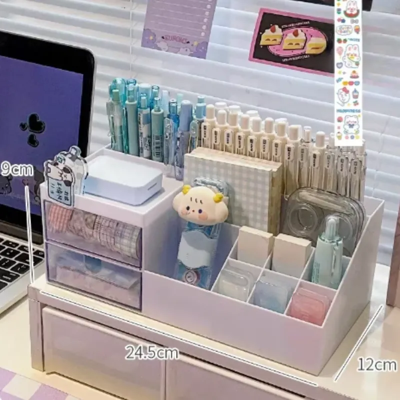 kawaii Pen Holder Desk Organizer Storage Box
