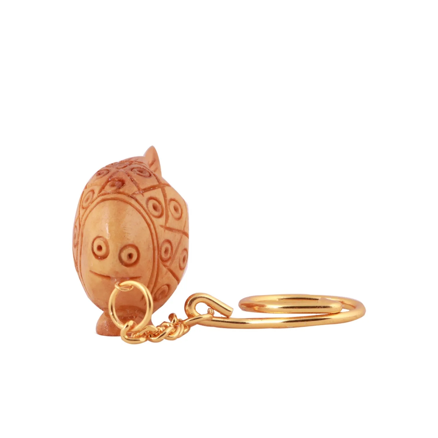 Key Chain - 2 Inches | Wooden Statue/ Wooden Carving Key Ring for Bike