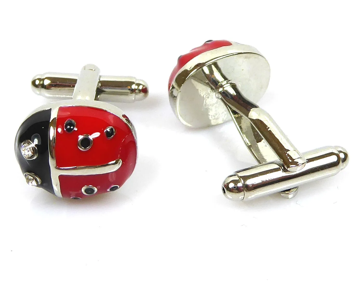 LADYBIRD SILVER CUFFLINKS