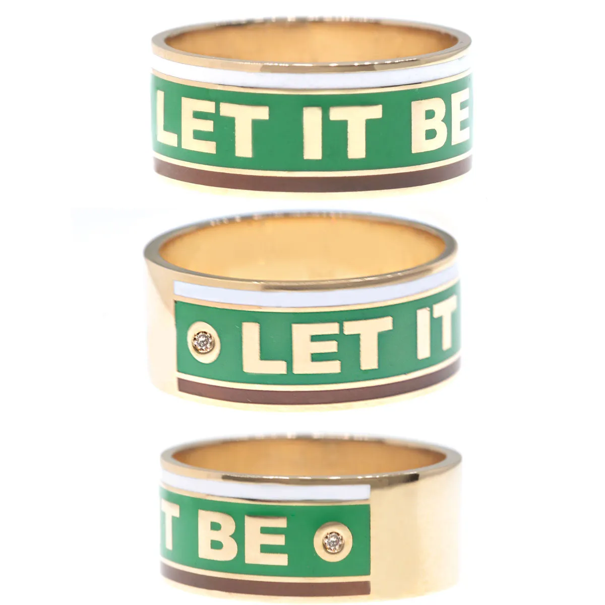 Let It Be TriColor Band Ring