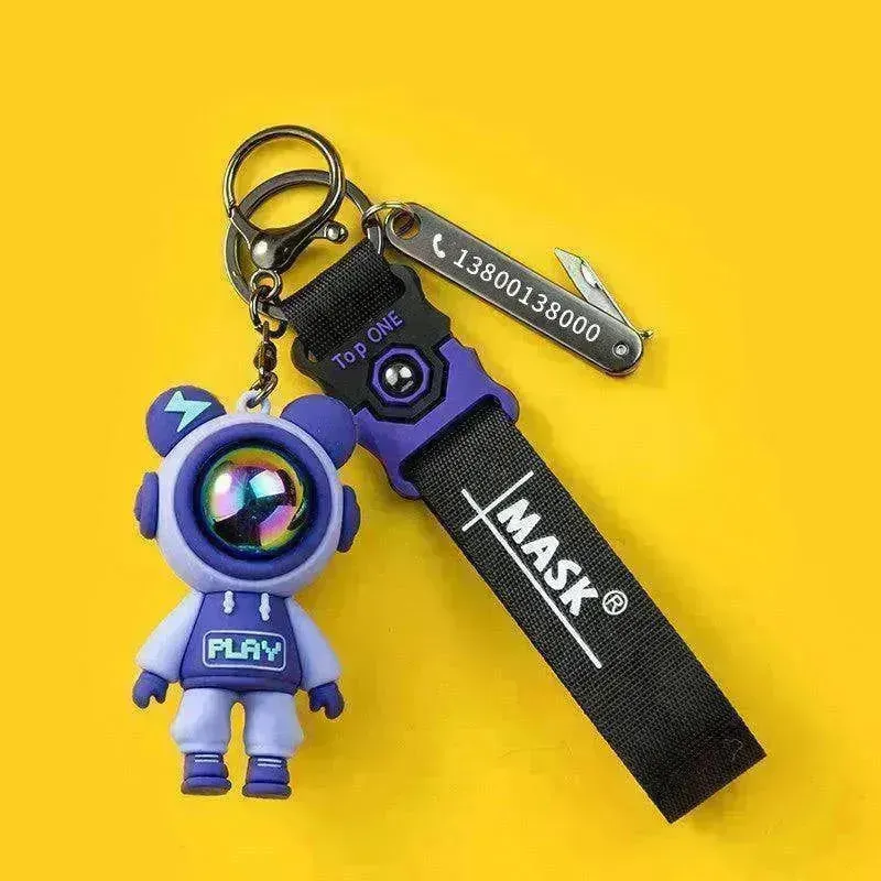 Lightning Unique Anti Lost Card Custom Pendant Keychain