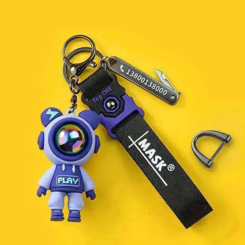 Lightning Unique Anti Lost Card Custom Pendant Keychain
