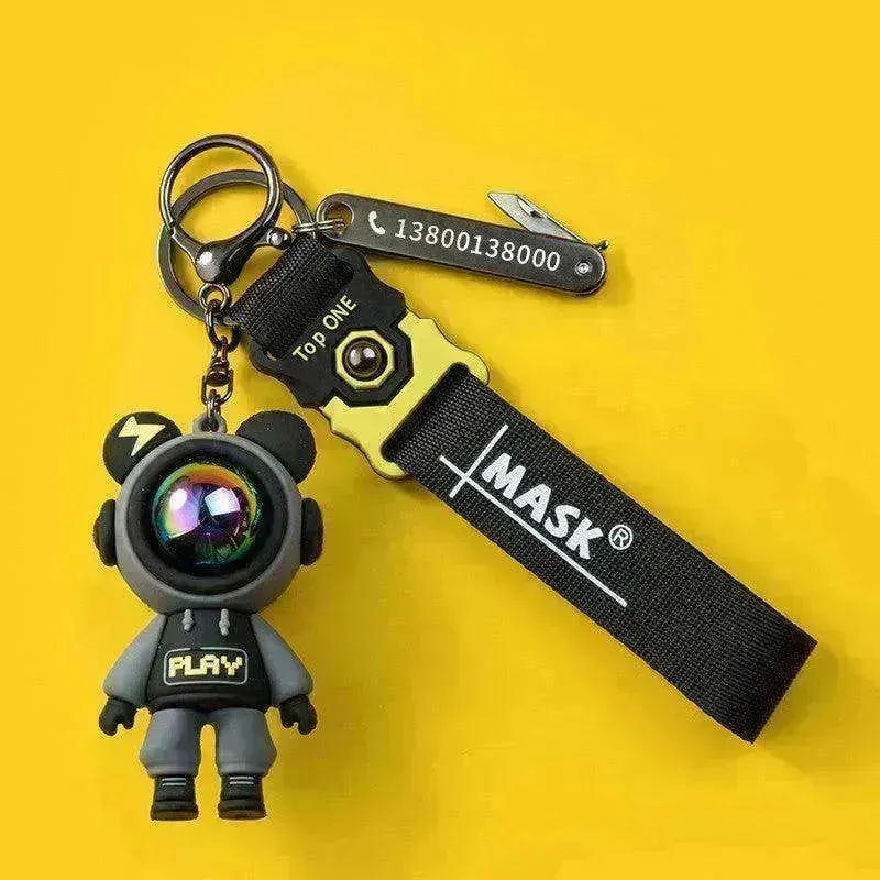 Lightning Unique Anti Lost Card Custom Pendant Keychain