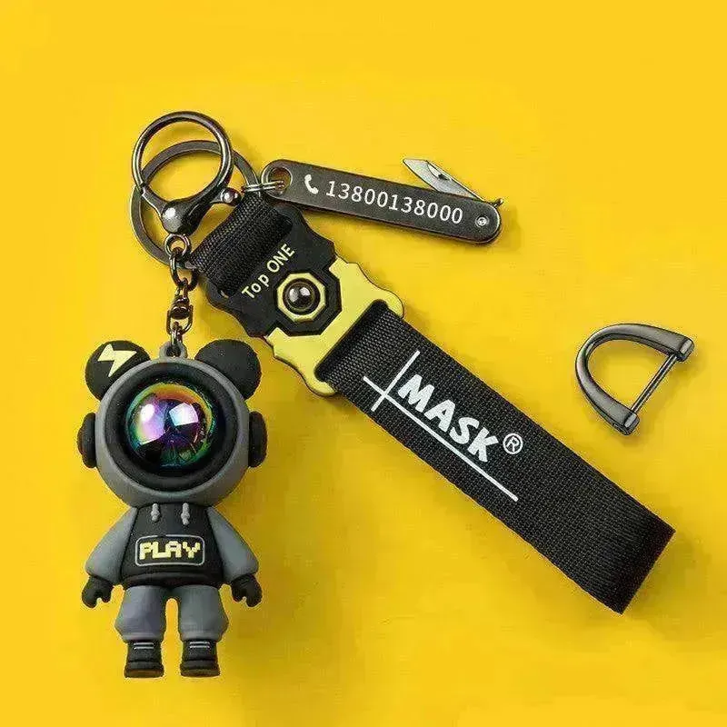 Lightning Unique Anti Lost Card Custom Pendant Keychain