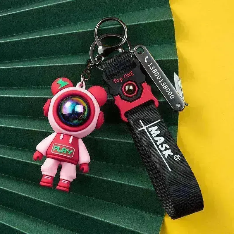 Lightning Unique Anti Lost Card Custom Pendant Keychain