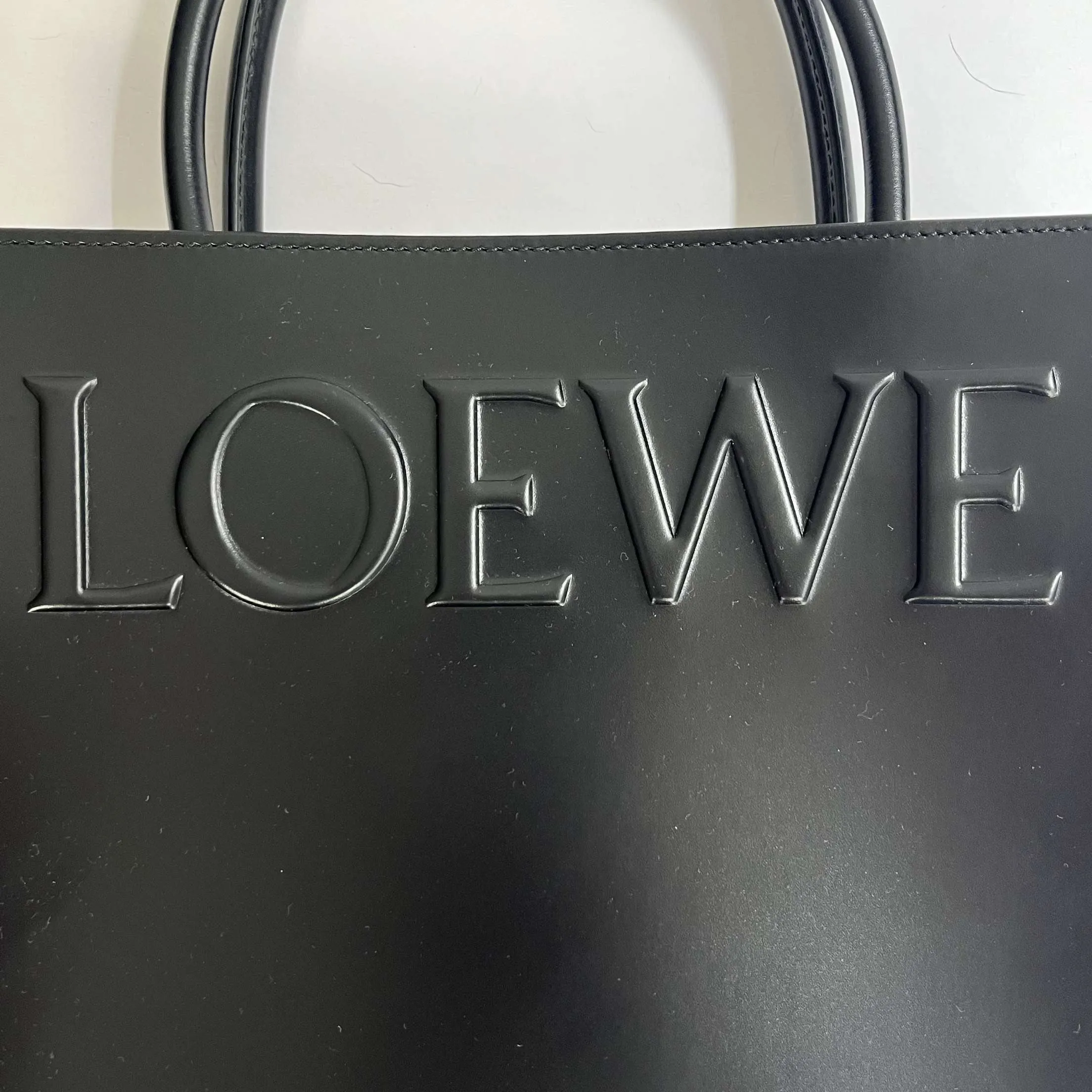 Loewe Brand New £1650 Black Standard A4 Leather Tote Bag