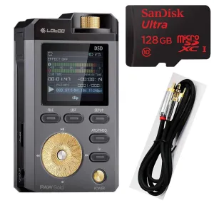 Lotoo Paw Gold High Resolution MP3 Audio Player (DAP) with 128GB MicroSD