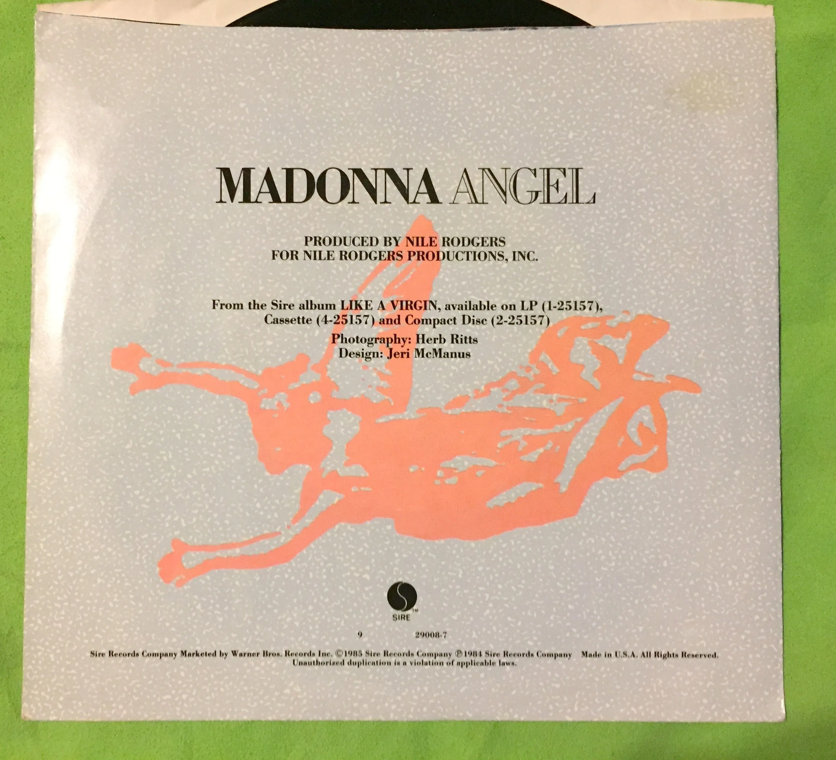 Madonna - ANGEL  7" Vinyl - used