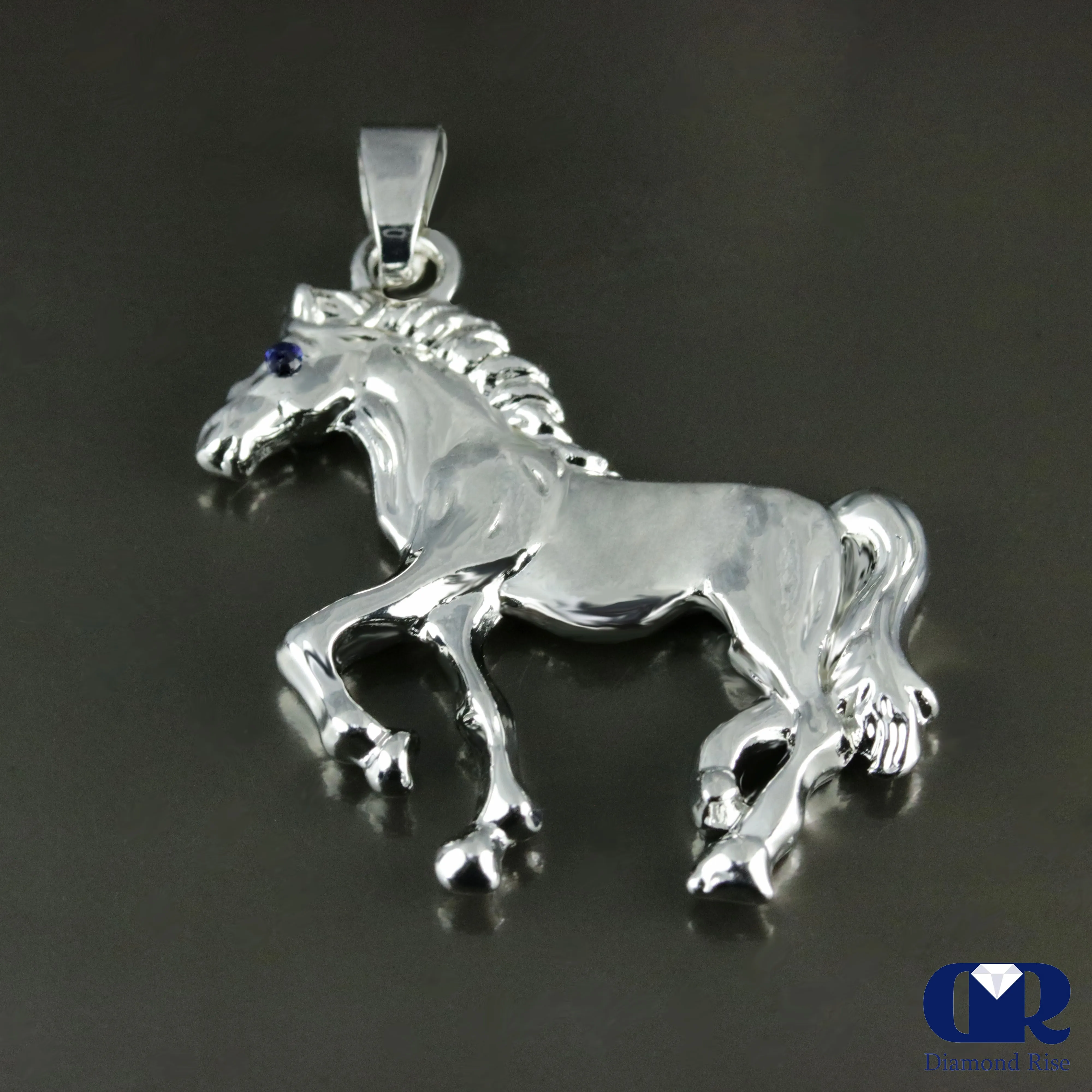 Men's Unique 14K Gold Horse Pendant