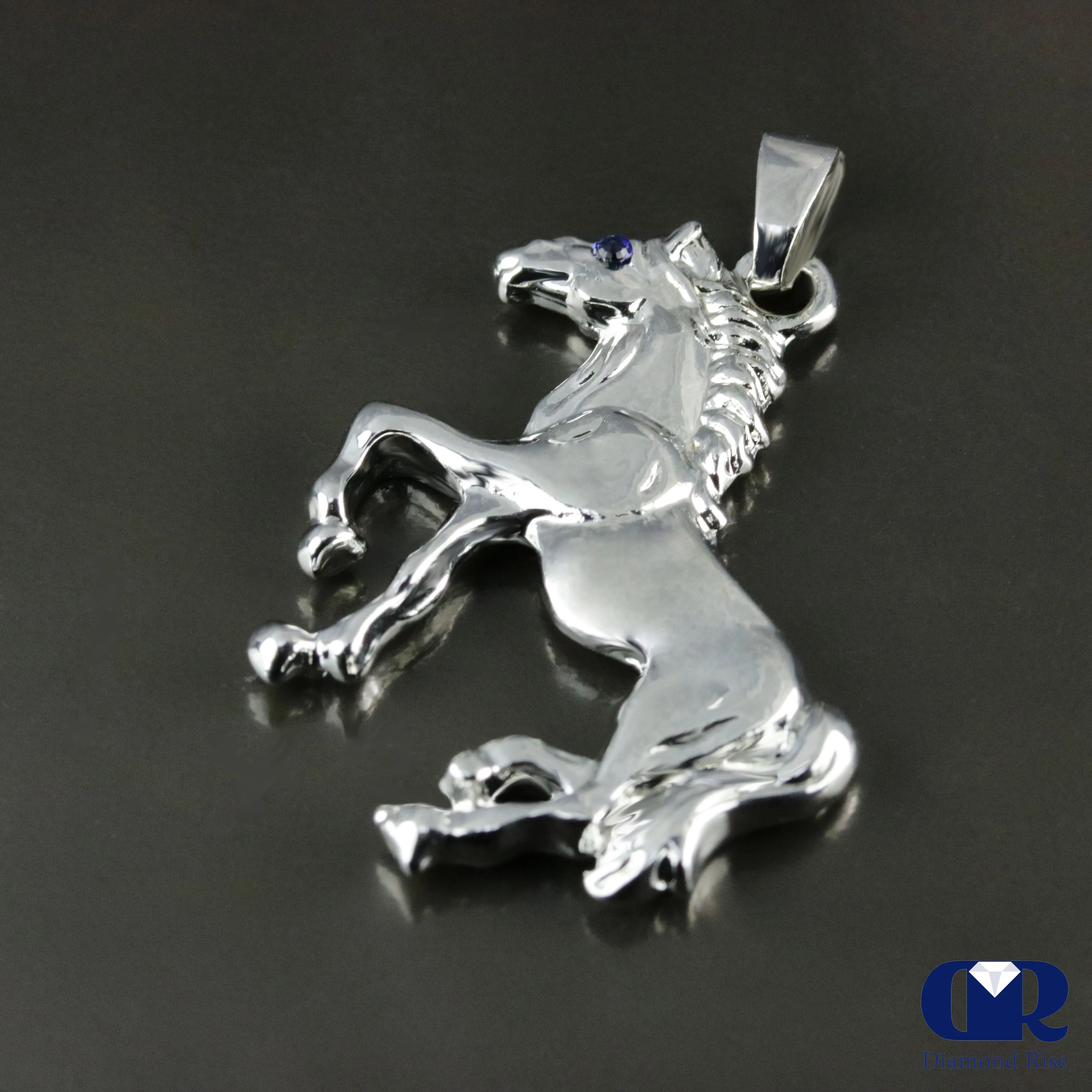 Men's Unique 14K Gold Horse Pendant