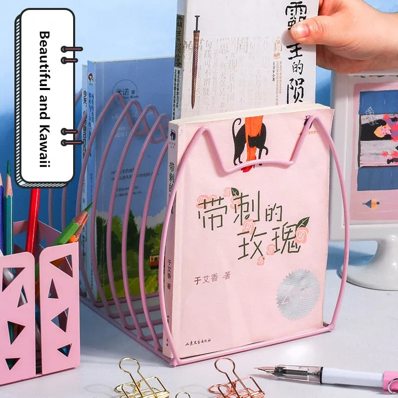 Metal Cat Desktop Organizer