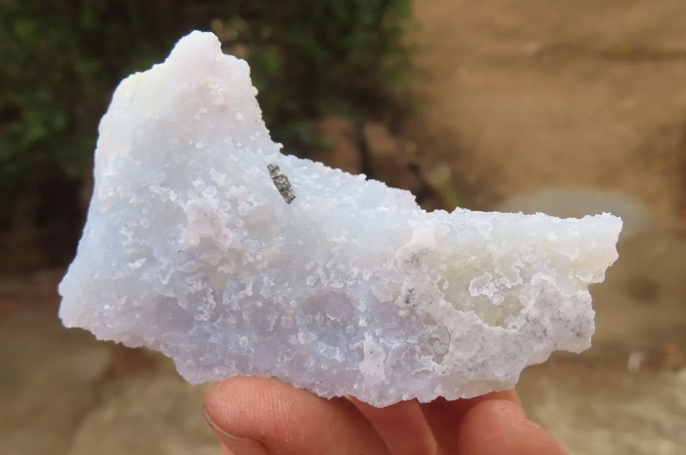 Natural Etched Blue Chalcedony Specimens x 12 From Malawi