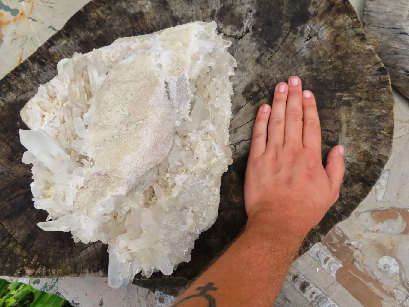 Natural Extra Large Quartz Cluster x 1 From Ambatfinhandra, Madagascar