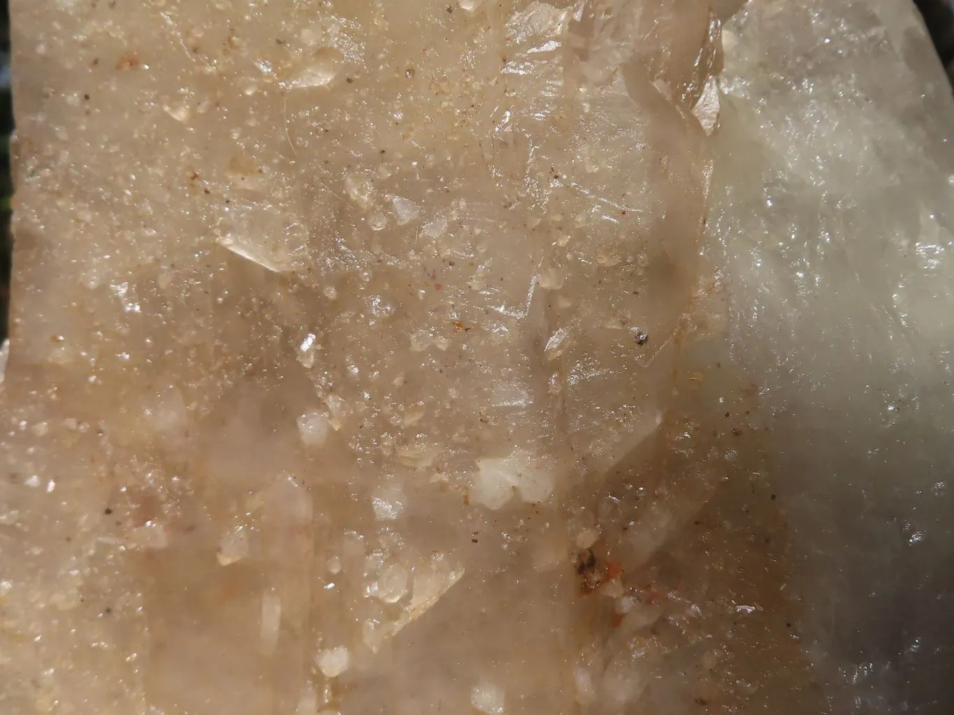 Natural Half Polished Quartz Crystal (Cut To Stand) x 1 From Angola