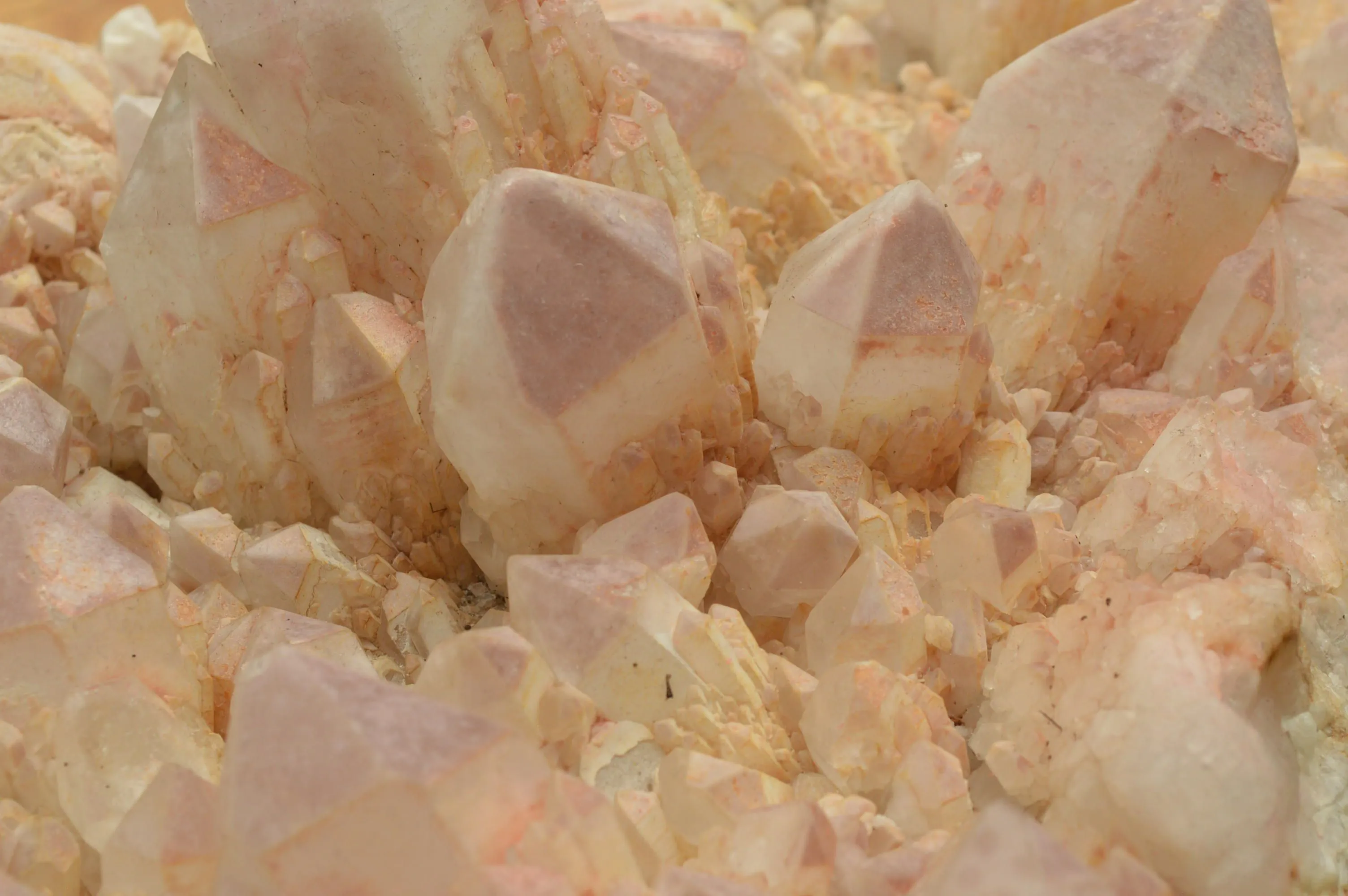 Natural Large Cascading Red Hematoid Tinted Quartz  Cluster x 1 From Zambia