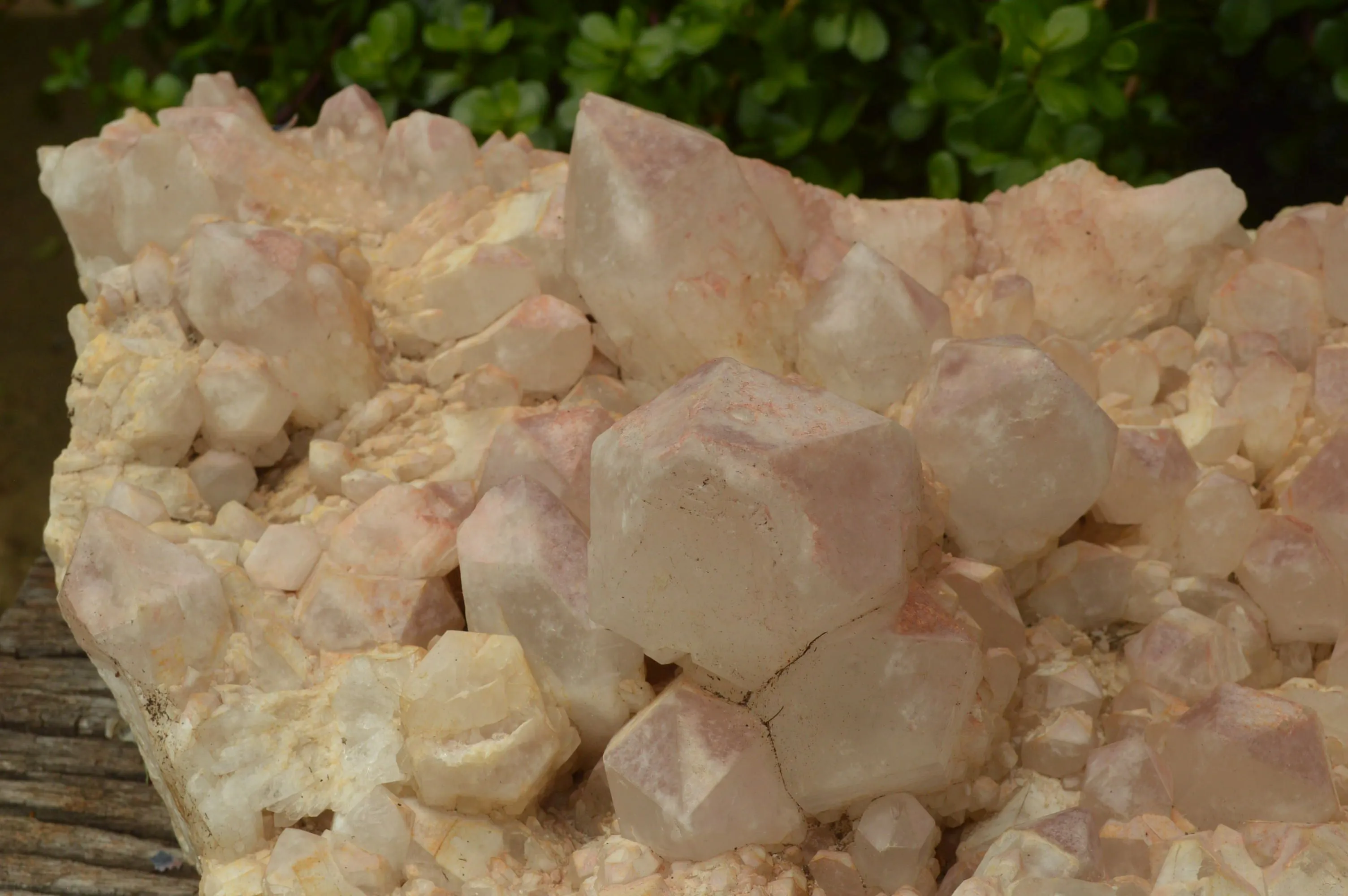 Natural Large Cascading Red Hematoid Tinted Quartz  Cluster x 1 From Zambia