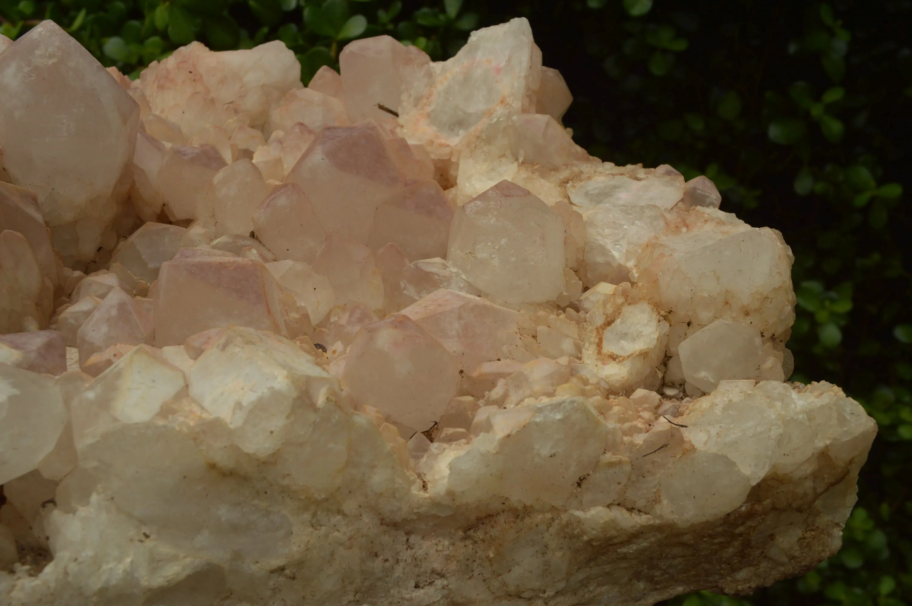 Natural Large Cascading Red Hematoid Tinted Quartz  Cluster x 1 From Zambia