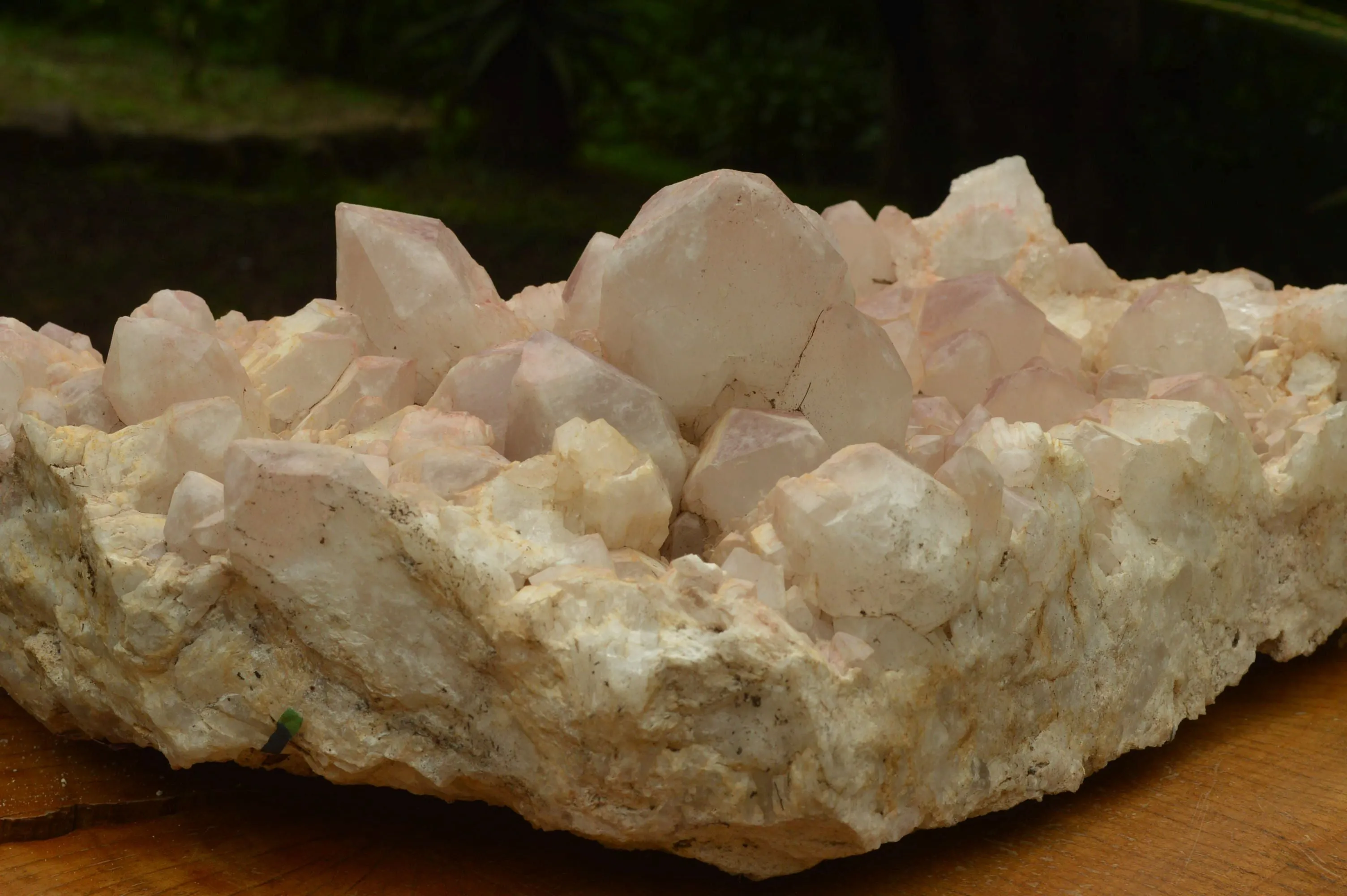 Natural Large Cascading Red Hematoid Tinted Quartz  Cluster x 1 From Zambia