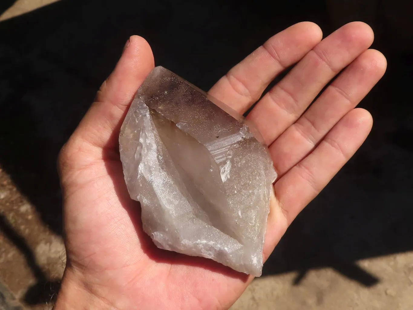 Natural Large Smokey Quartz Crystals x 6 From Mulanje, Malawi