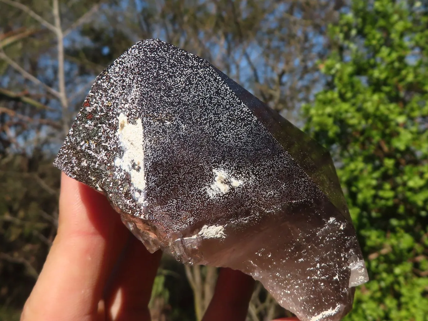 Natural Large Smokey Quartz Crystals x 6 From Mulanje, Malawi