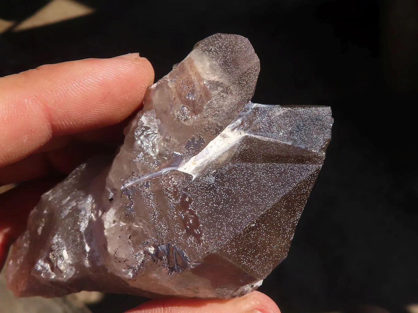 Natural Large Smokey Quartz Crystals x 6 From Mulanje, Malawi