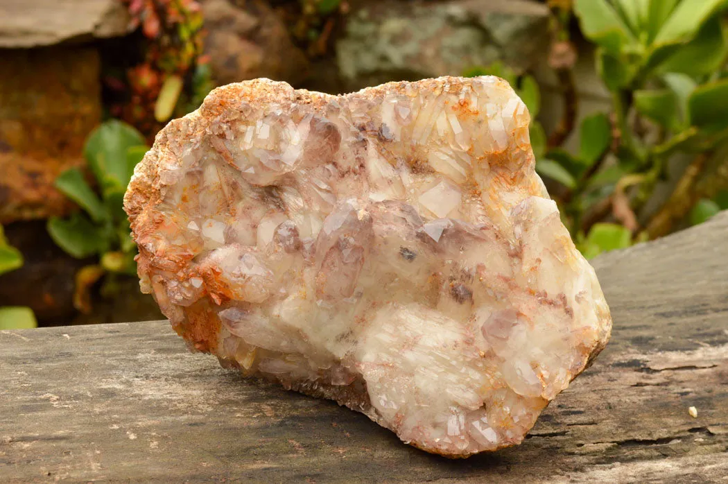 Natural Self Healed Red Hematoid Phantom Quartz Floater Specimen x 1 From Karoi, Zimbabwe