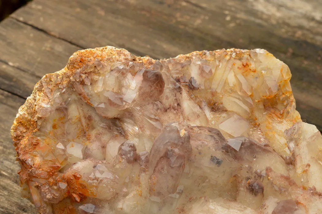 Natural Self Healed Red Hematoid Phantom Quartz Floater Specimen x 1 From Karoi, Zimbabwe