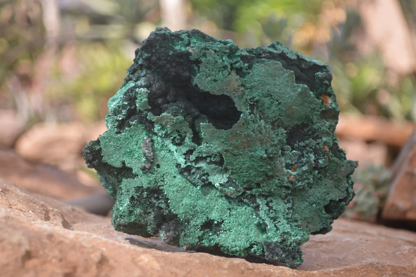 Natural Silky Malachite Specimens x 3 From Congo